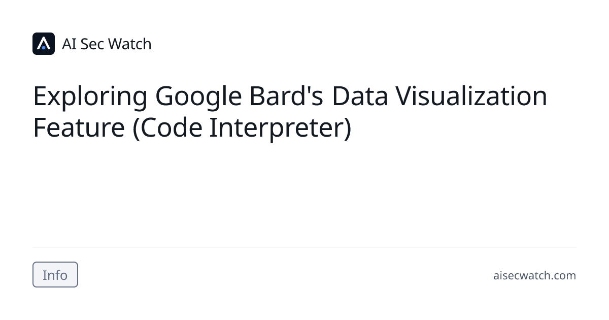 Exploring Google Bard's Data Visualization Feature (Code Interpreter ...